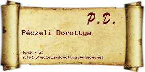 Péczeli Dorottya névjegykártya