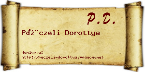 Péczeli Dorottya névjegykártya