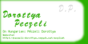 dorottya peczeli business card
